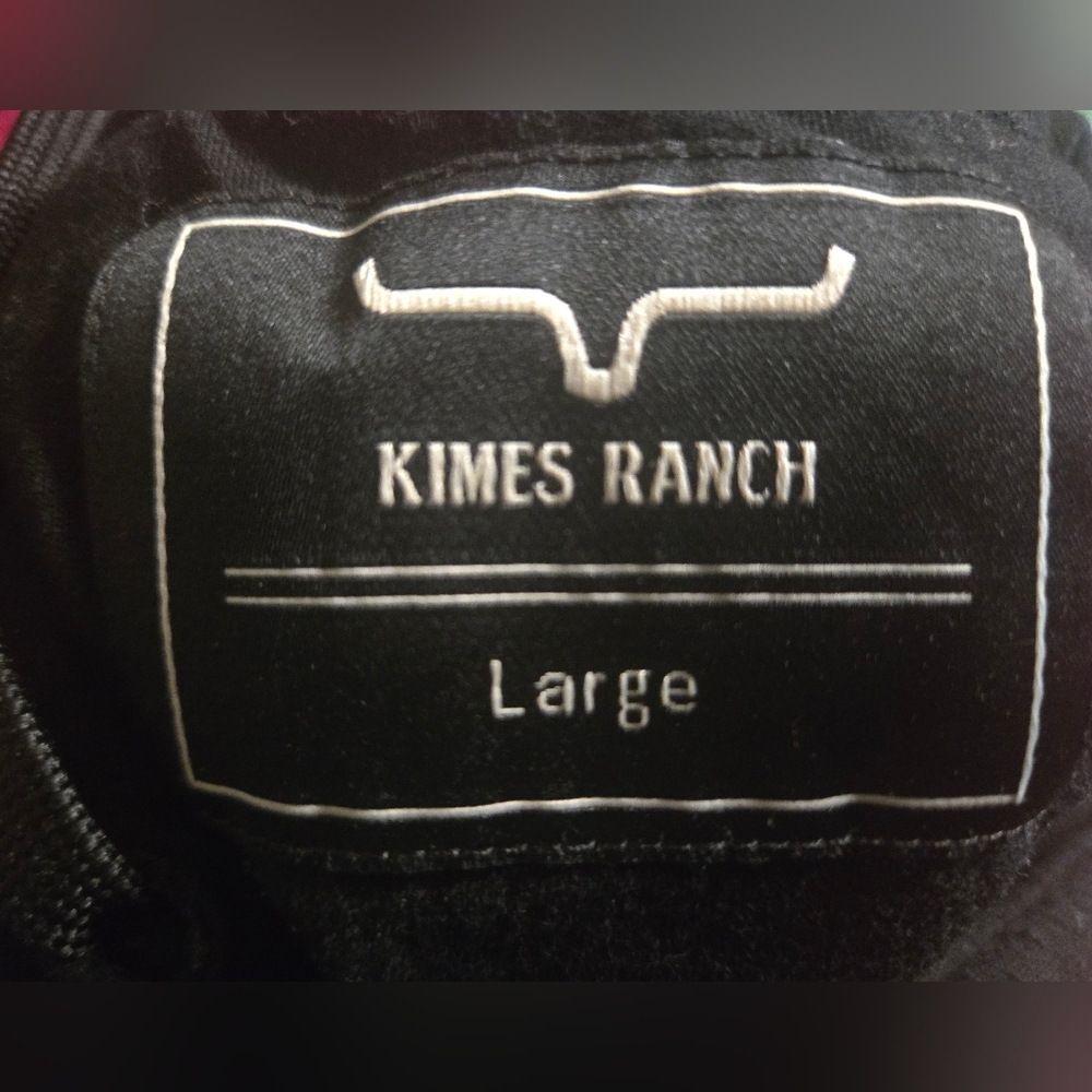 Kimes Ranch Black Hoodie Unisex Western Pullover Sweatshirt - Picture 7 of 7